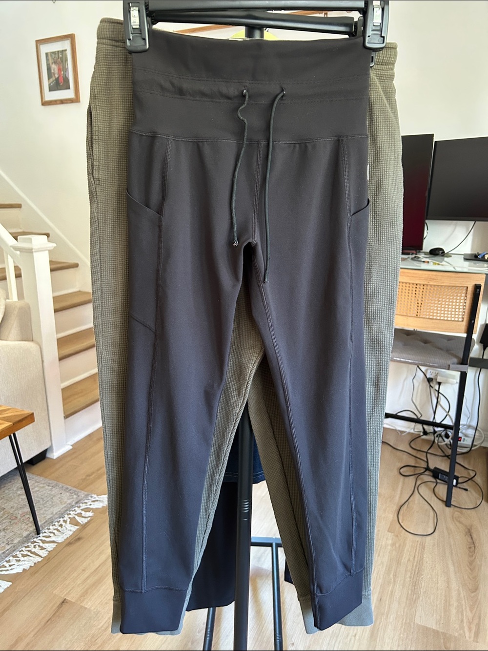 Vuori Leggings. 12” waist. 25” inseam. No size tag. Flawed. See description